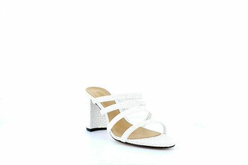 Schutz | Felisa Block-Heel Sandals | White Size 8